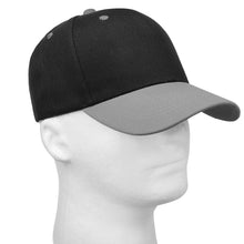 Load image into Gallery viewer, 144-Pack Baseball Dad Cap Velcro Strap Adjustable Size - Black/Gray