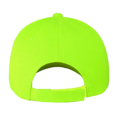 Load image into Gallery viewer, 12-Pack Baseball Dad Cap Velcro Strap Adjustable Size - Neon Green