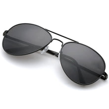 Load image into Gallery viewer, Aviator Sunglasses Classic - Polarized - Black Frame - Grey