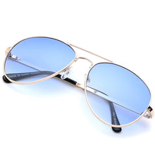Load image into Gallery viewer, Aviator Sunglasses Classic - Non-Polarized - Gold Frame - Sky Blue