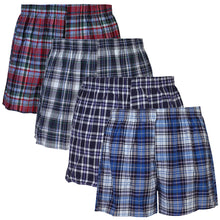 Load image into Gallery viewer, Falari 4-Pack Men's Boxer Underwear 100% Cotton Premium Quality 368-06