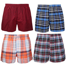 Load image into Gallery viewer, Falari 4-Pack Men's Boxer Underwear 100% Cotton Premium Quality 368-09