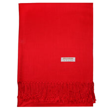 Load image into Gallery viewer, Women's Soft Solid Color Pashmina Shawl Wrap Scarf - Red