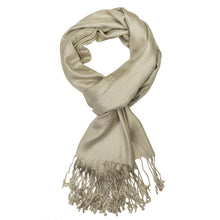 Load image into Gallery viewer, Women's Soft Solid Color Pashmina Shawl Wrap Scarf - Khaki