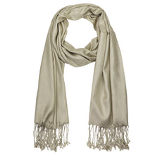 Load image into Gallery viewer, Women's Soft Solid Color Pashmina Shawl Wrap Scarf - Khaki