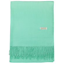 Load image into Gallery viewer, Women's Soft Solid Color Pashmina Shawl Wrap Scarf - Mint