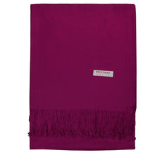 Load image into Gallery viewer, Women's Soft Solid Color Pashmina Shawl Wrap Scarf - Plum