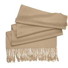 Load image into Gallery viewer, Women's Soft Solid Color Pashmina Shawl Wrap Scarf - Camel