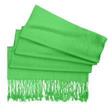 Load image into Gallery viewer, Women's Soft Solid Color Pashmina Shawl Wrap Scarf - Spring Apple Green