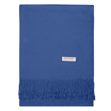 Load image into Gallery viewer, Women's Soft Solid Color Pashmina Shawl Wrap Scarf - Light Navy