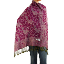 Load image into Gallery viewer, Women's Paisley Pashmina Scarf - Violet