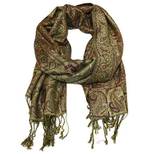 Load image into Gallery viewer, Women's Paisley Pashmina Scarf - Green