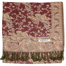 Load image into Gallery viewer, Women's Paisley Pashmina Scarf - Pink