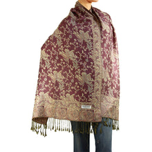 Load image into Gallery viewer, Women's Paisley Pashmina Scarf - Pink