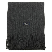 Load image into Gallery viewer, Men Solid Knitted Winter Scarf - Dark Grey
