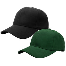Load image into Gallery viewer, 2-Pack Baseball Dad Cap Adjustable Size Perfect for Running Workouts and Outdoor Activities