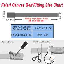Load image into Gallery viewer, Canvas Web Belt Fully Adjustable Cut to Fit Golf Belt Flip Top Black Buckle