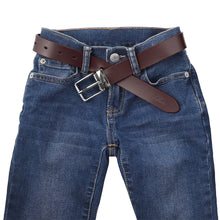 Load image into Gallery viewer, Falari Kids Leather Belts for Boys All Occasion 1" Trim to Fit - One Piece Leather Cutting