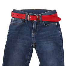 Load image into Gallery viewer, Falari Kids Leather Belts for Boys All Occasion 1" Trim to Fit - One Piece Leather Cutting