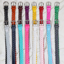 Load image into Gallery viewer, Falari Women's Leather Braided Belt 6007