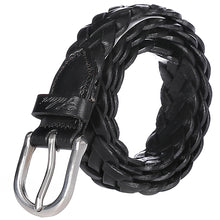 Load image into Gallery viewer, Falari Women's Leather Braided Belt 6007