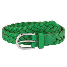 Load image into Gallery viewer, Falari Women's Leather Braided Belt 6007
