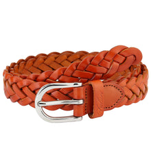 Load image into Gallery viewer, Falari Women's Leather Braided Belt 6007