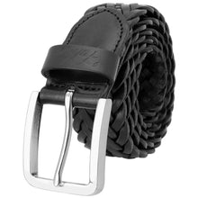 Load image into Gallery viewer, Men's Leather Braided Belt Stainless Steel Buckle 35mm 9007