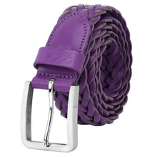 Load image into Gallery viewer, Men's Leather Braided Belt Stainless Steel Buckle 35mm 9007