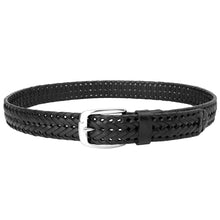 Load image into Gallery viewer, Men's Leather Braided Belt Stainless Steel Buckle 35mm 9011